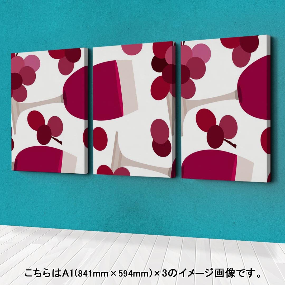 Amazon.co.jp: アートパネル 3連 3枚セット 絵 絵画 飾り